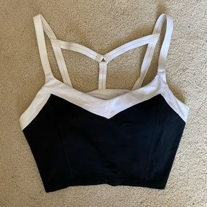 Athleta cropped top with built in sports bra